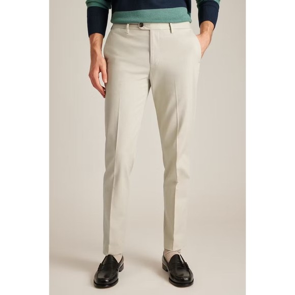 Bonobos Cotton Dress Pants Trousers Beige Slim Fit Size 35 /32NEW